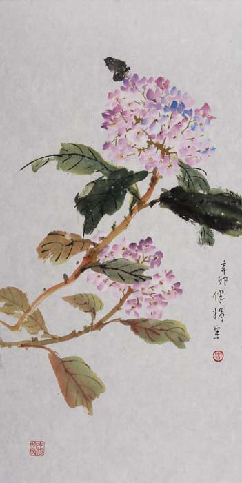 Hydrangea And Visitor - 2011